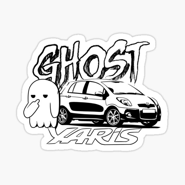 GHOST YARRIS  Glossy Sticker