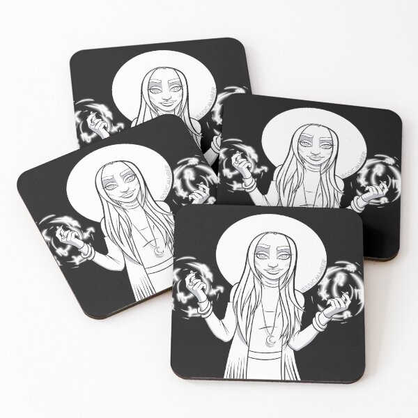 Item preview, Astrology Witch Millennial Black White Cartoon Anime designed and sold by JessicaAmber.
