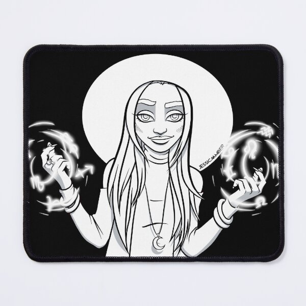 Item preview, Astrology Witch Millennial Black White Cartoon Anime designed and sold by JessicaAmber.