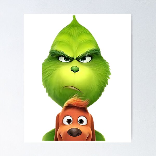 grinch-face-wall-art-for-sale-redbubble