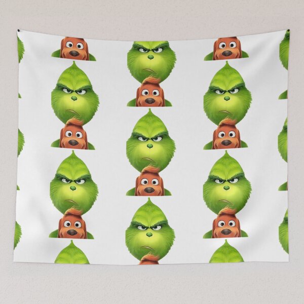 Item preview, Grinch and max angry face designed and sold by RoleyPoleyHami.