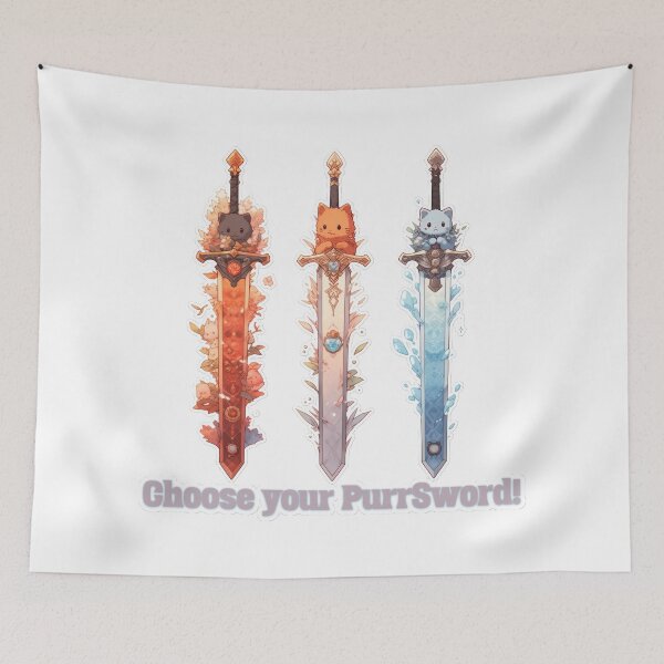 Item preview, Choose Your PurrSword designed and sold by duke818.