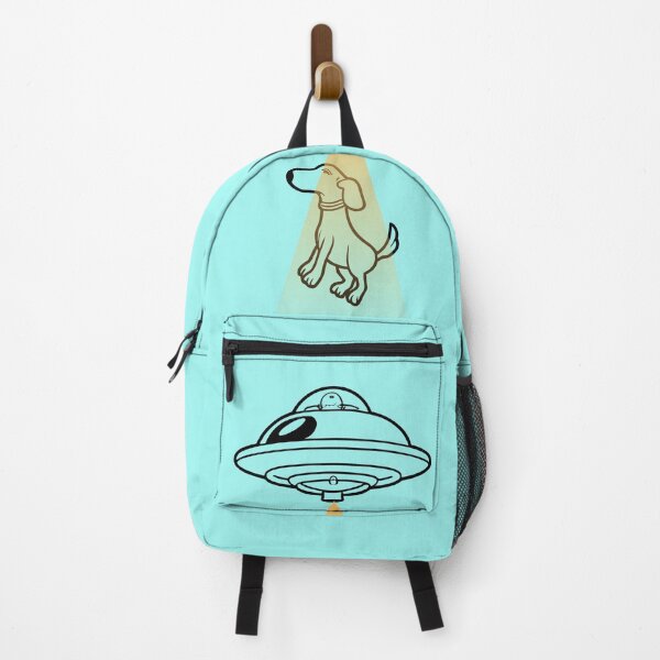 Item preview, Funny Wiener Dog Alien ufo hovering designed and sold by bvdesignart.
