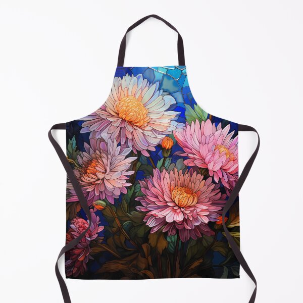 Item preview, Stained Glass Asters at Midnight designed and sold by Matt's Artificial Nature.