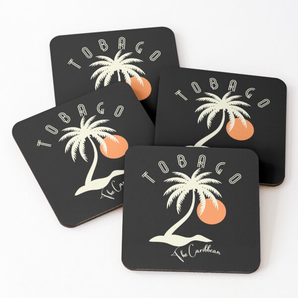 Item preview, Art Deco Tobago The Caribbean - Beige - Retro BeachVacationCruise designed and sold by Candyfusion.