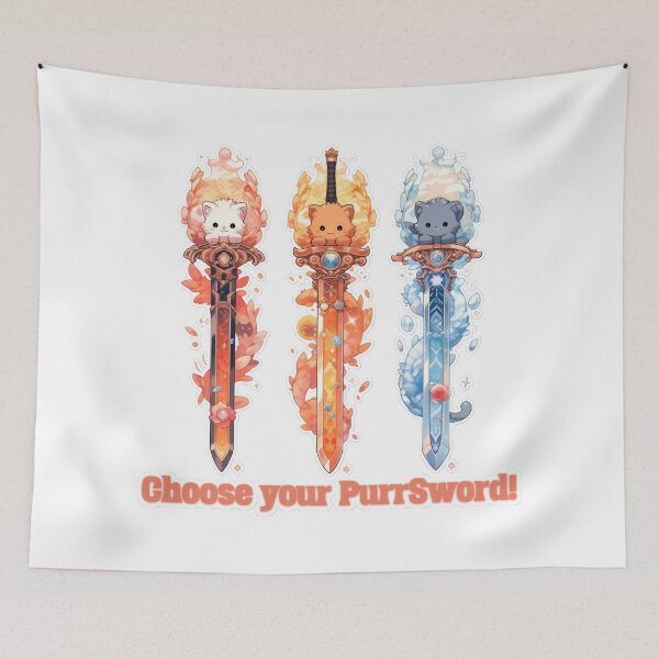Item preview, Choose Your PurrSword designed and sold by duke818.
