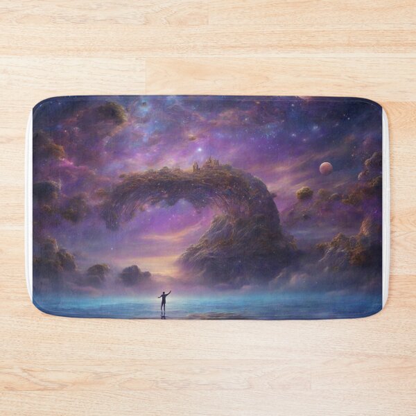 Item preview, Stardust and Dreams: Captivating Nebula Island in the Magical Evening Light - Surreal 8K Photography designed and sold by RedArtG09.