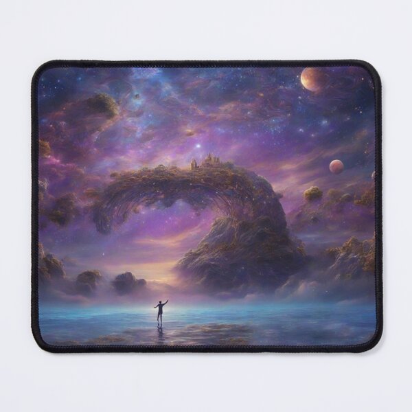 Item preview, Stardust and Dreams: Captivating Nebula Island in the Magical Evening Light - Surreal 8K Photography designed and sold by RedArtG09.