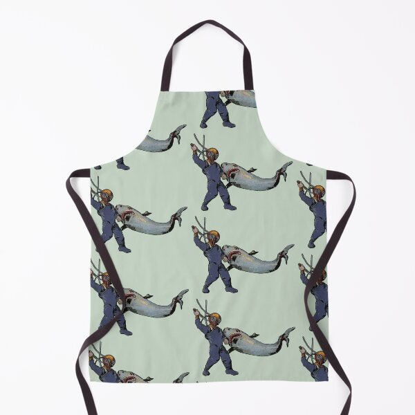 Item preview, Vintage Diver with Diving Helmet Fighting a Shark URM designed and sold by urmaddad.