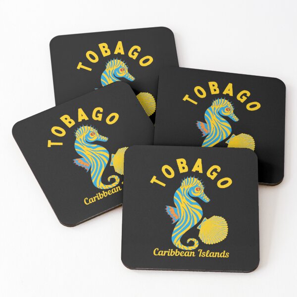 Item preview, Bright Caribbean Islands Tobago, Yellow Text- BeachVacation designed and sold by Candyfusion.