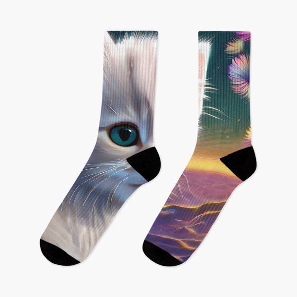 Item preview, Kitty Before A Green Desert Sunset designed and sold by tobyheward.