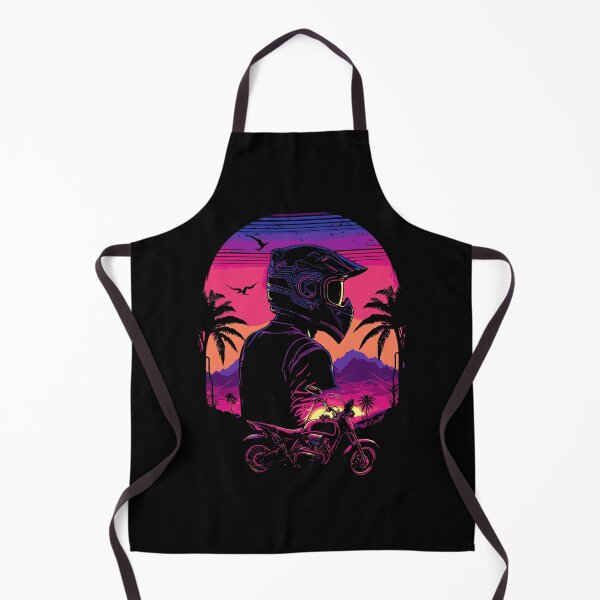 Item preview, Motorbike Rider Synthwave Aesthetic Neon designed and sold by halleinstyle.