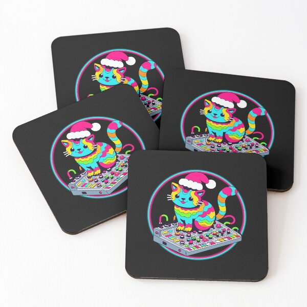 Item preview, Santa Paws Christmas XMAS Synthesizer Synth Cat 1 designed and sold by FindThePlot.