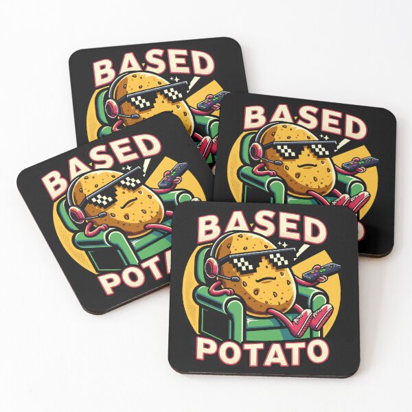 Item preview, Based Potato Puns Relaxing On The Chair designed and sold by SubtleSplit.