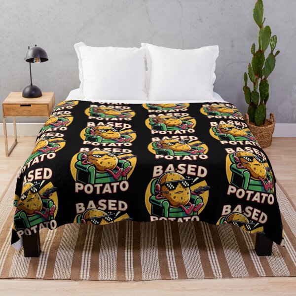 Item preview, Based Potato Puns Relaxing On The Chair designed and sold by SubtleSplit.