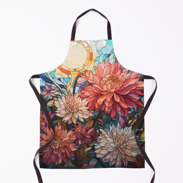 Item preview, Stained Glass Garden of Sun-Kissed Asters designed and sold by Matt's Artificial Nature.