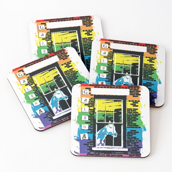 Item preview, gay galena horse in a window designed and sold by chromatosis.