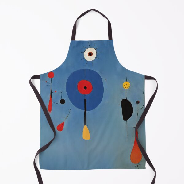 Item preview, Joan Miro Inspired Blue Abstract Droplets designed and sold by bettypure.