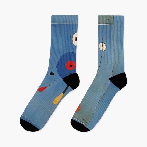 Item preview, Joan Miro Inspired Blue Abstract Droplets designed and sold by bettypure.