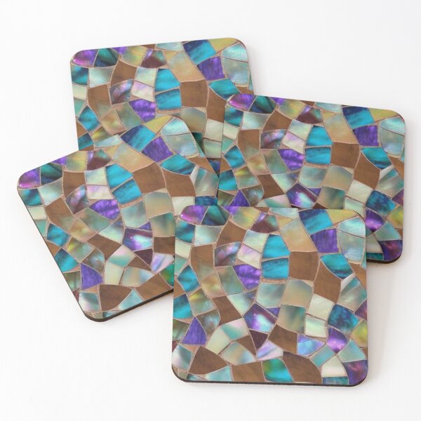 Item preview, Colorful Mosaic Abalone Inlay Pattern designed and sold by calibrit.