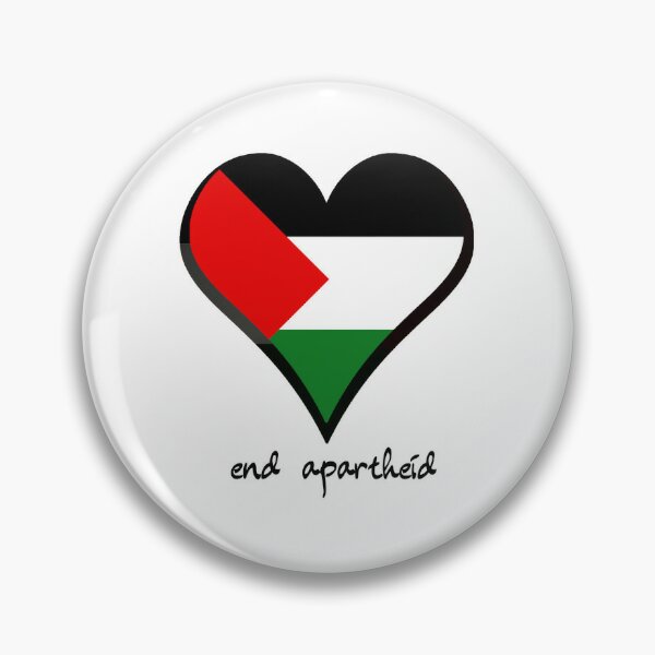 Chapa con los colores de la bandera palestina