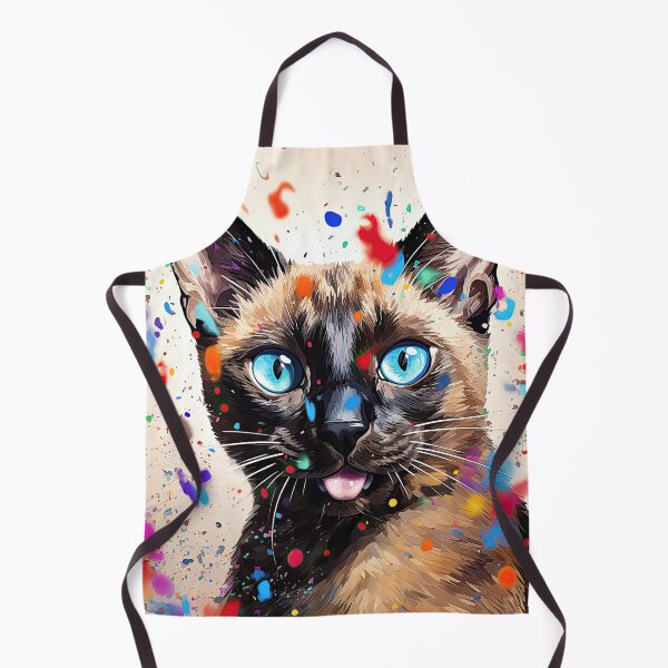Item preview, Color Splash Siamese Cat 01 designed and sold by Elisabeth Lucas.