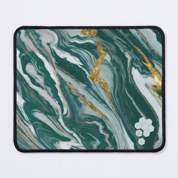 Item preview, Marbled Elegance: Green, White, and Gold designed and sold by AwakenedAlchemy9.