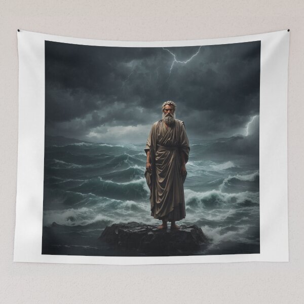 Item preview, The Stoic Sentinel: Unyielding Amidst the Storm designed and sold by RedArtG09.
