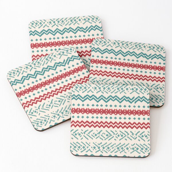 Item preview, Ugly Sweater Knit Pattern designed and sold by ArtMeetsPizza.