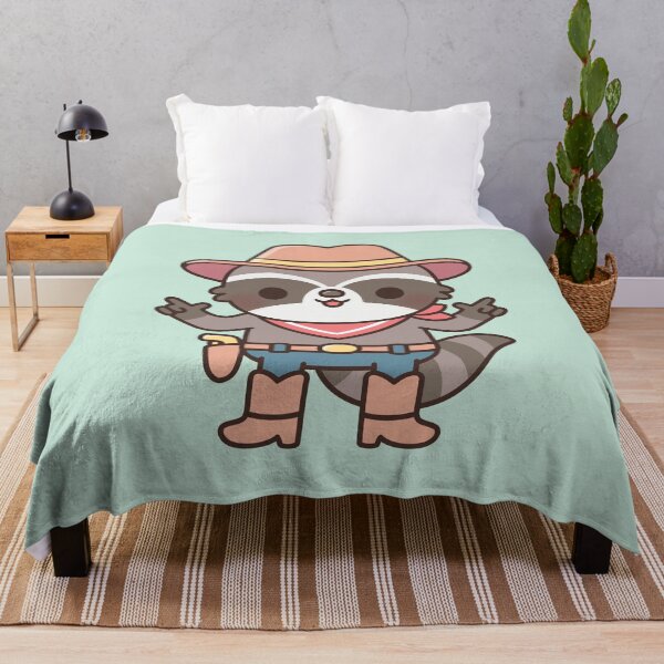 Item preview, Cute Cowboy Raccoon With Finger Guns designed and sold by rustydoodle.