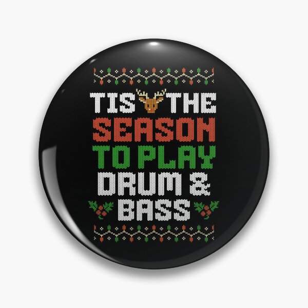 Item preview, DRUM AND BASS  - Tis The Season Christmas (White) designed and sold by Discothreadz.