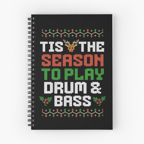 Artikelvorschau, DRUM AND BASS – Tis The Season Christmas (Weiß) entworfen und verkauft von Discothreadz.