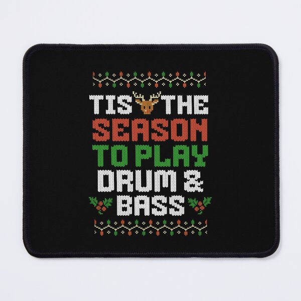 Item preview, DRUM AND BASS  - Tis The Season Christmas (White) designed and sold by Discothreadz.