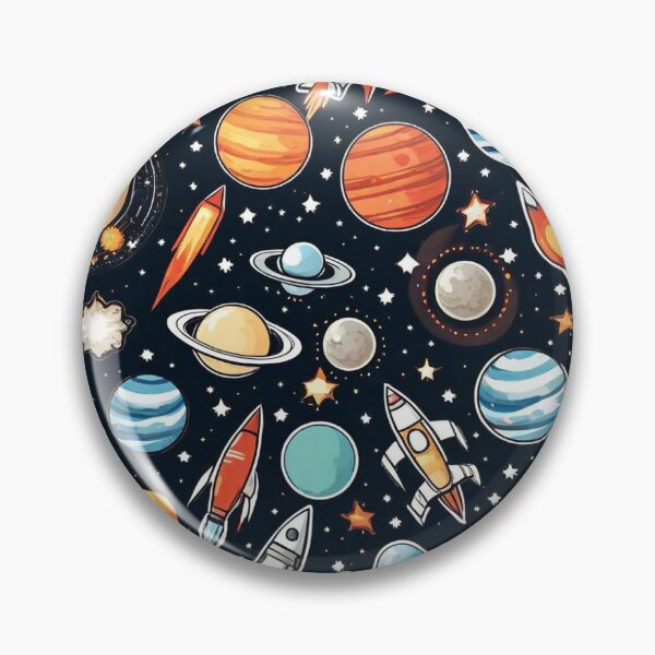 Item preview, Stickers of planets, rockets, stars, and astronauts. designed and sold by anonymousby.