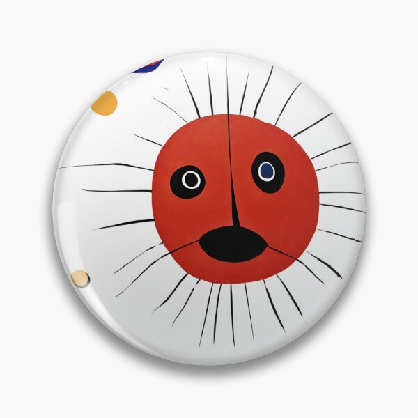 Item preview, Joan Miro Inspired Abstract Red Sun  designed and sold by bettypure.