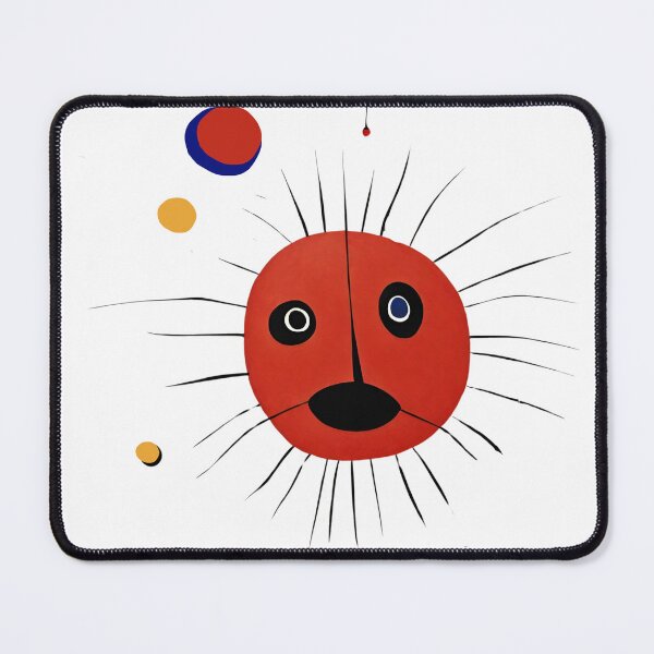 Item preview, Joan Miro Inspired Abstract Red Sun  designed and sold by bettypure.
