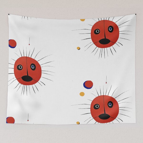 Item preview, Joan Miro Inspired Abstract Red Sun  designed and sold by bettypure.