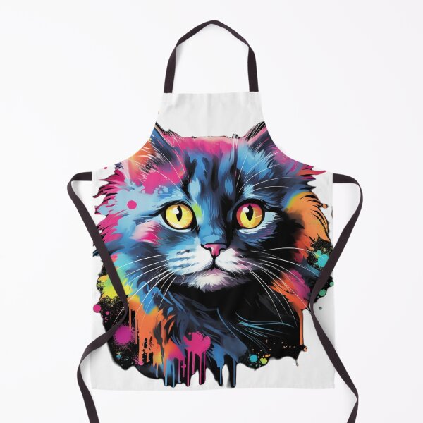 Item preview, Psychedelic Feline: Colorful Cat Art designed and sold by LittleOF Arty.
