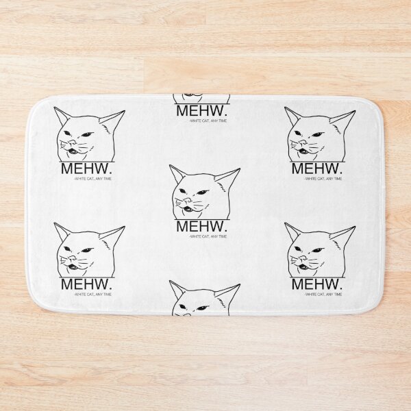 Item preview, cat meme quotes meh designed and sold by cosmoshroom.