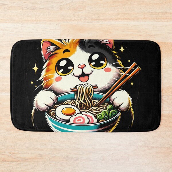 Item preview, Cozy Ramen Cat - Delightful Feline Foodie Illustration designed and sold by UTCOMERCH.