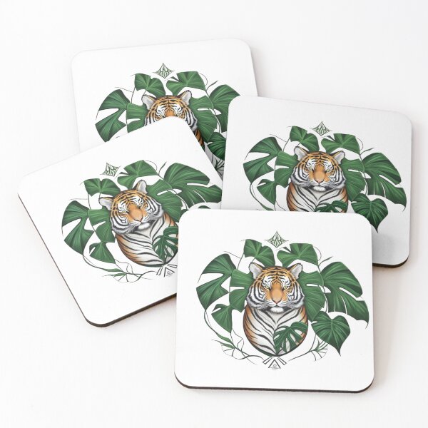 Artikelvorschau, Albo Monstera Tiger entworfen und verkauft von greenbeanart.