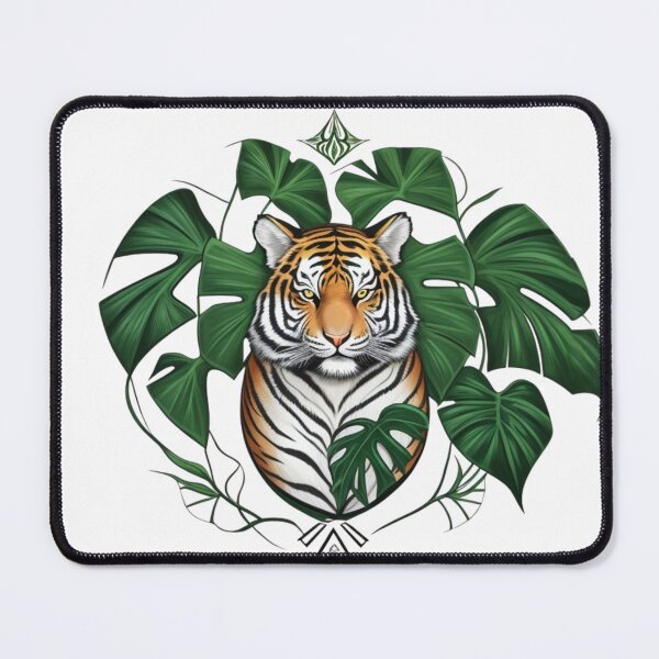 Item preview, Albo Monstera Tiger designed and sold by greenbeanart.