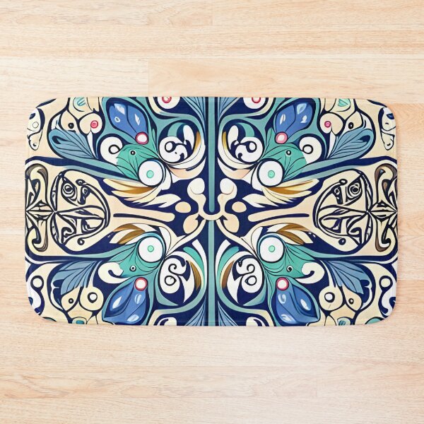 Item preview, folk art tiling designed and sold by LeanIn1.