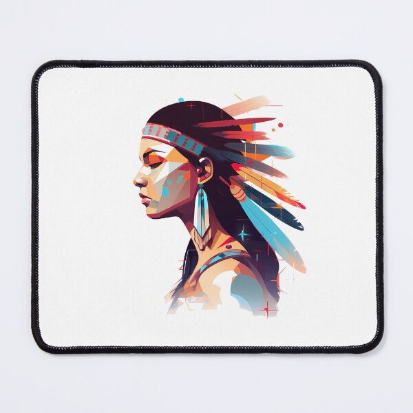 Item preview, Woman Wearing Native American designed and sold by KD Merch.