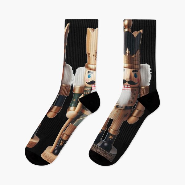 Item preview, Realistic Trio of Nutcrackers - Graphic Art, Black Background designed and sold by Star-Fragment.