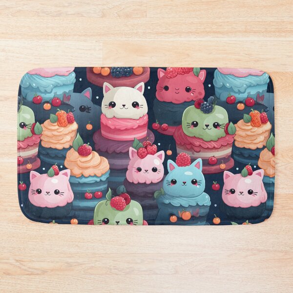 Item preview, Cat Sweet Treats and Pastries Seamless Digital Paper No. 2 designed and sold by ShioriArt Design.