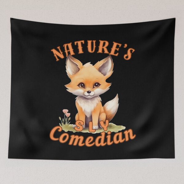 Artikelvorschau, Der schlaue Komiker der Natur. Fuchsporträt entworfen und verkauft von FoxVibes.