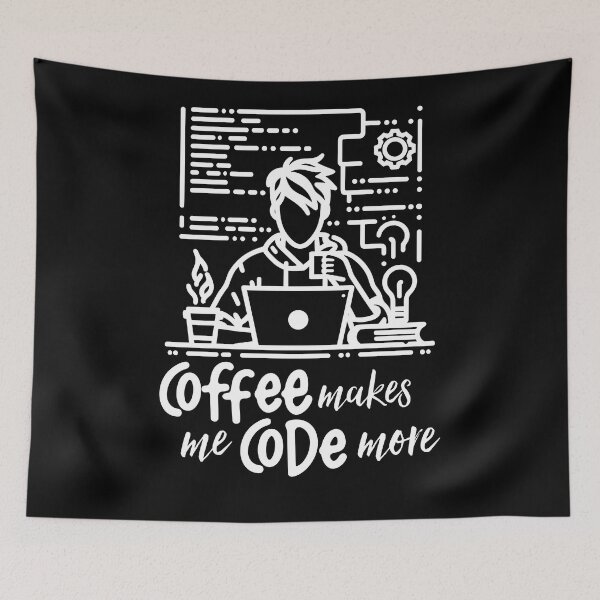 Item preview, Coffee makes me code more - Software engineering design designed and sold by krishutd.