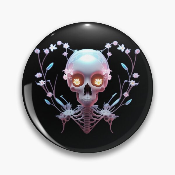 Item preview, Heart and floral skeleton  designed and sold by Roxburylane.