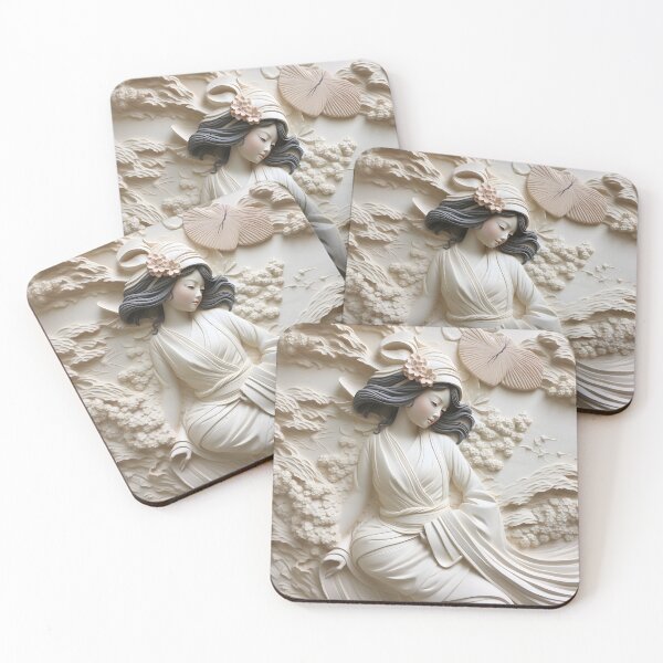 Artikelvorschau, Gips 3-dimensionaler japanischer Geisha-Kunstdruck entworfen und verkauft von dcrc.